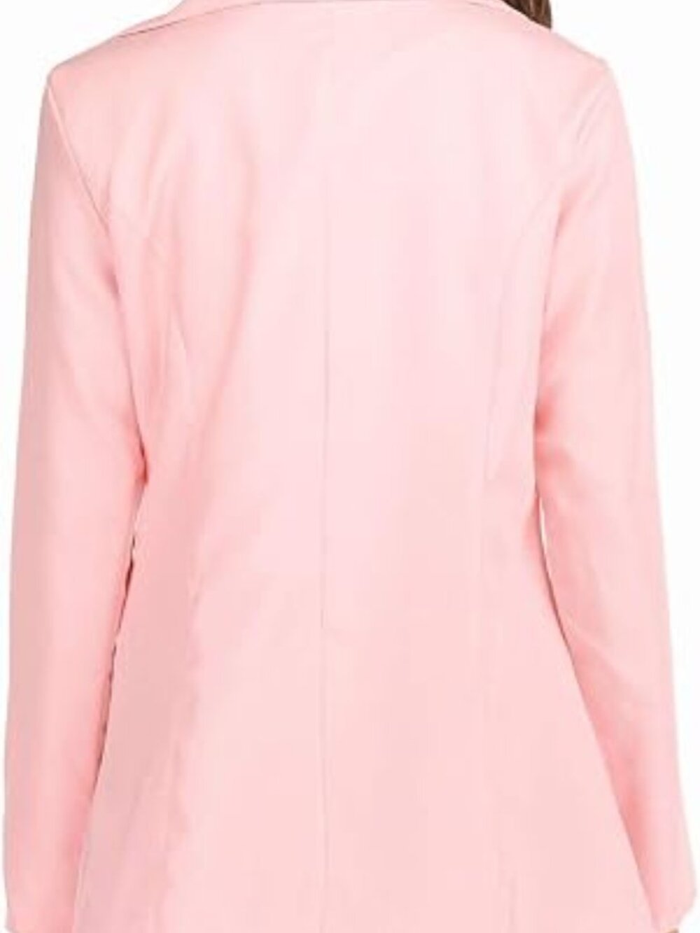 Pink Lightweight Open Front Blazer - Picture 3 of 9